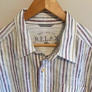 Tommy Bahama Relax 100% Linen Shirt Size XL